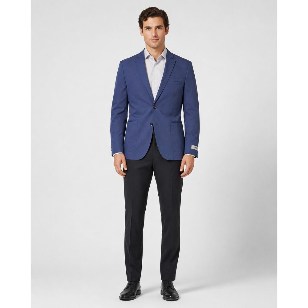 Express Photographer Slim Fit Blazer Men’s 38R Blue Cotton Stretch NWT